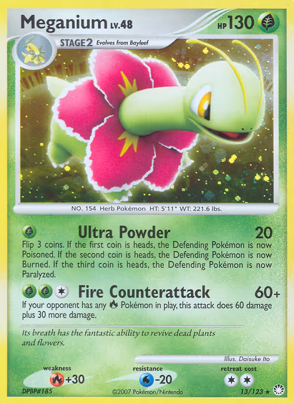 Meganium 13/123 Pokemon card
