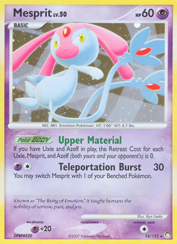 Mesprit 14/123 Pokemon card