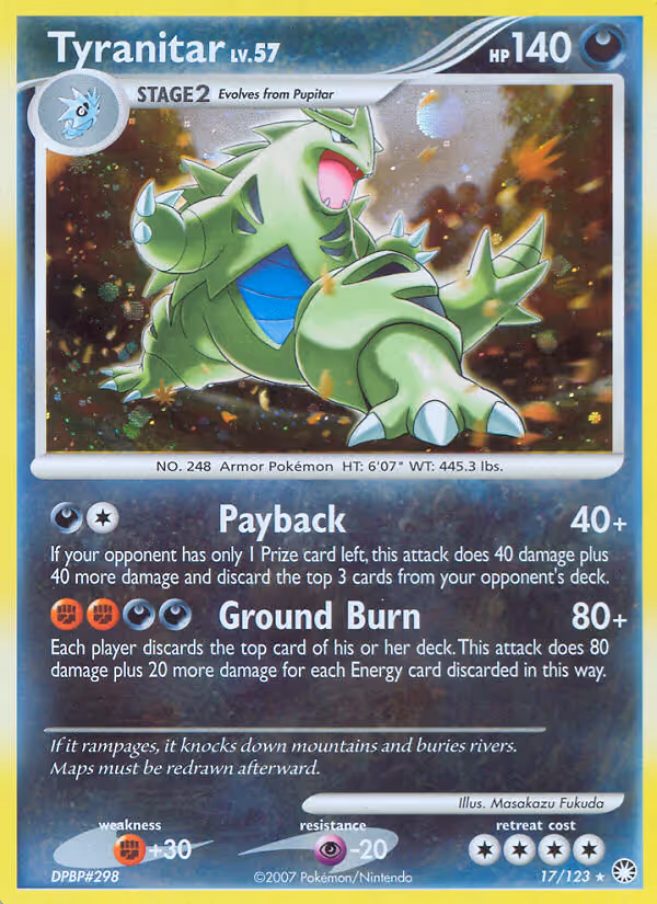 Tyranitar 17/123 Pokemon card