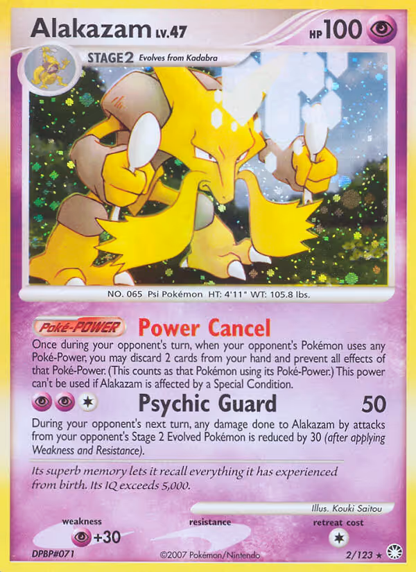 Alakazam 2/123 Pokemon card