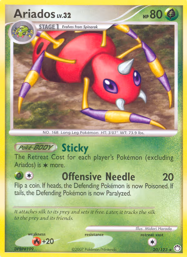 Ariados 20/123 Pokemon card