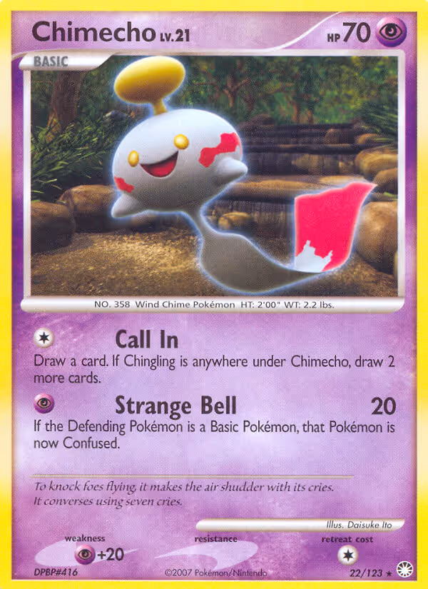 Chimecho 22/123 Pokemon card