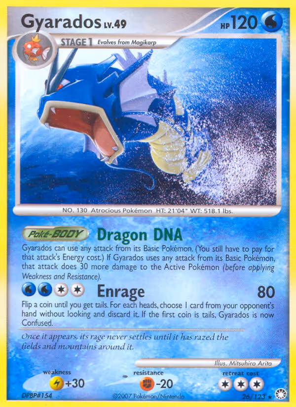 Gyarados 26/123 Pokemon card