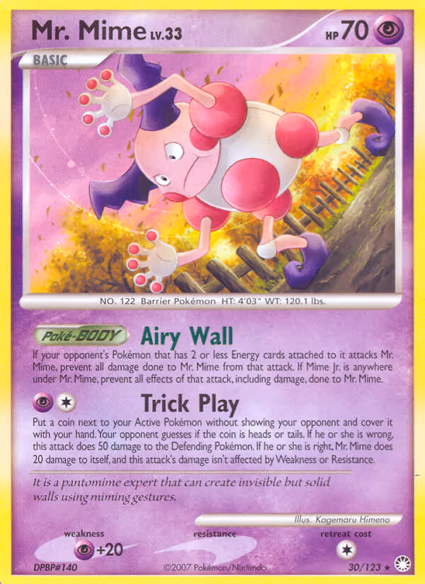 Mr. Mime 30/123 Pokemon card