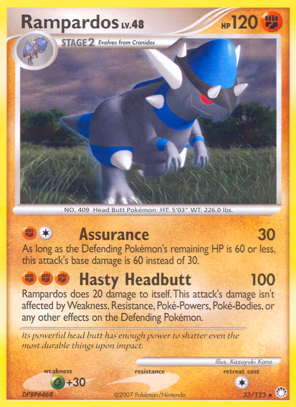 Rampardos 33/123 Pokemon card