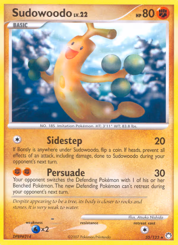 Sudowoodo 35/123 Pokemon card