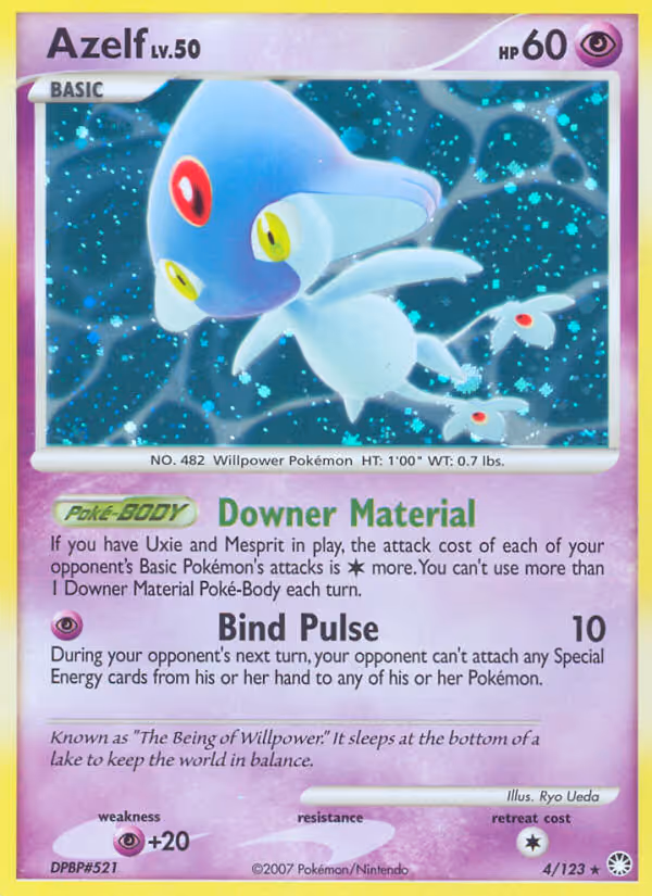 Azelf 4/123 Pokemon card