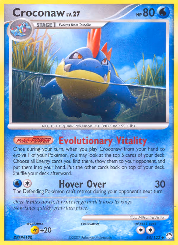 Croconaw 44/123 Pokemon card