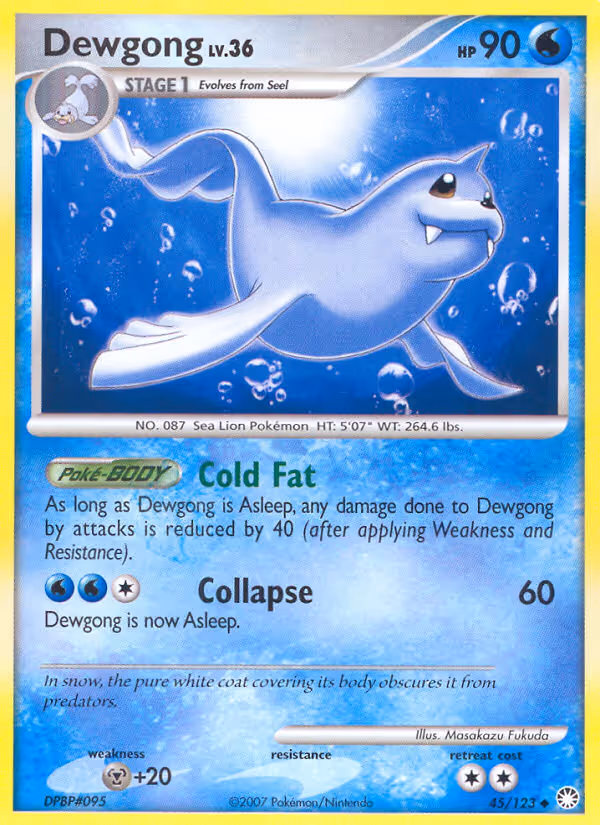 Dewgong 45/123 Pokemon card