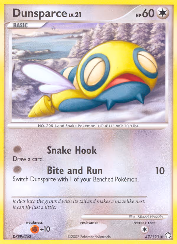 Dunsparce 47/123 Pokemon card