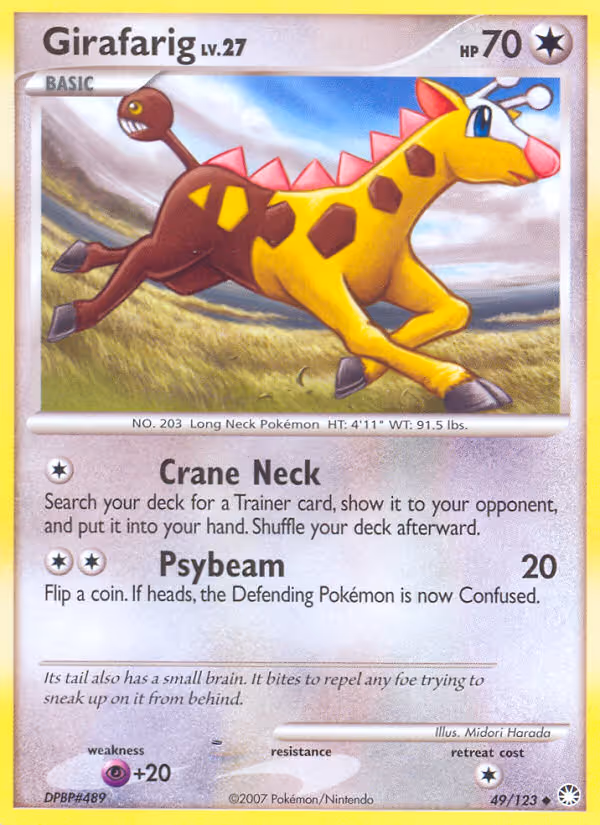 Girafarig 49/123 Pokemon card
