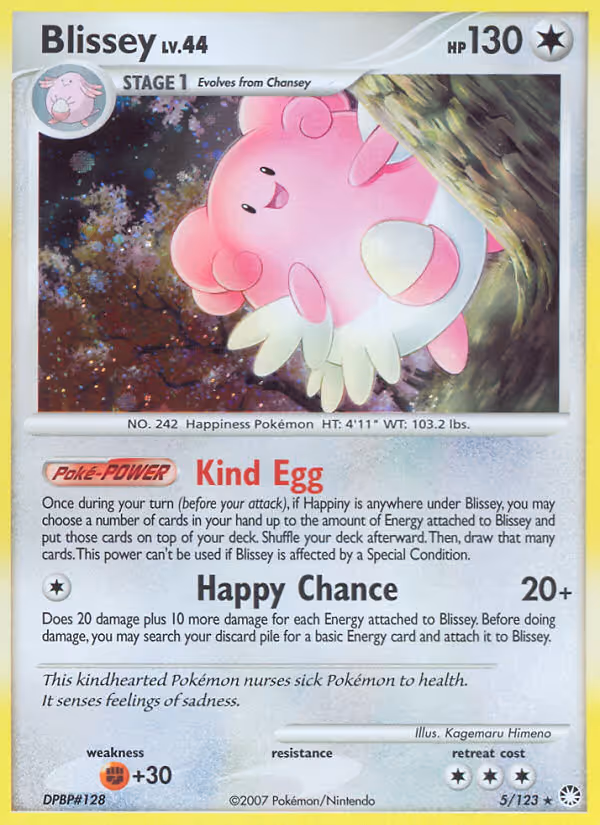 Blissey 5/123 Pokemon card