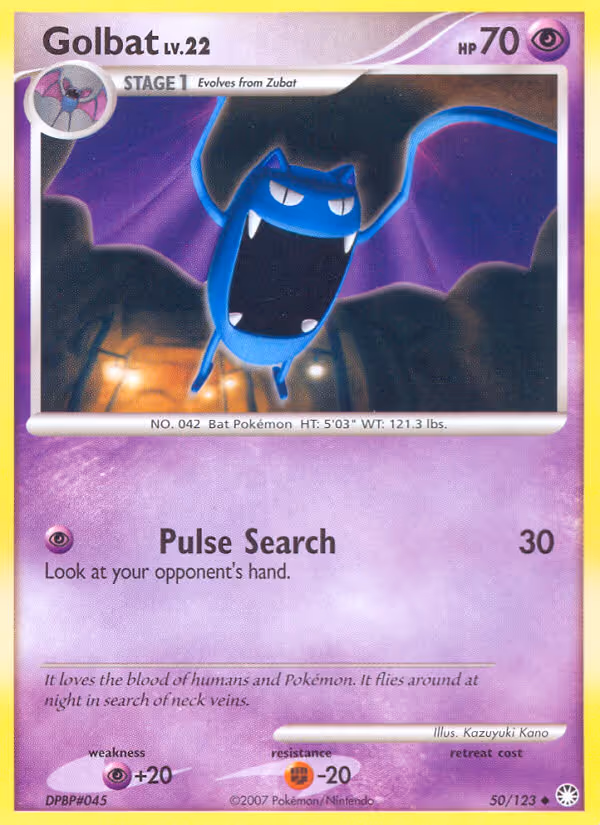 Golbat 50/123 Pokemon card