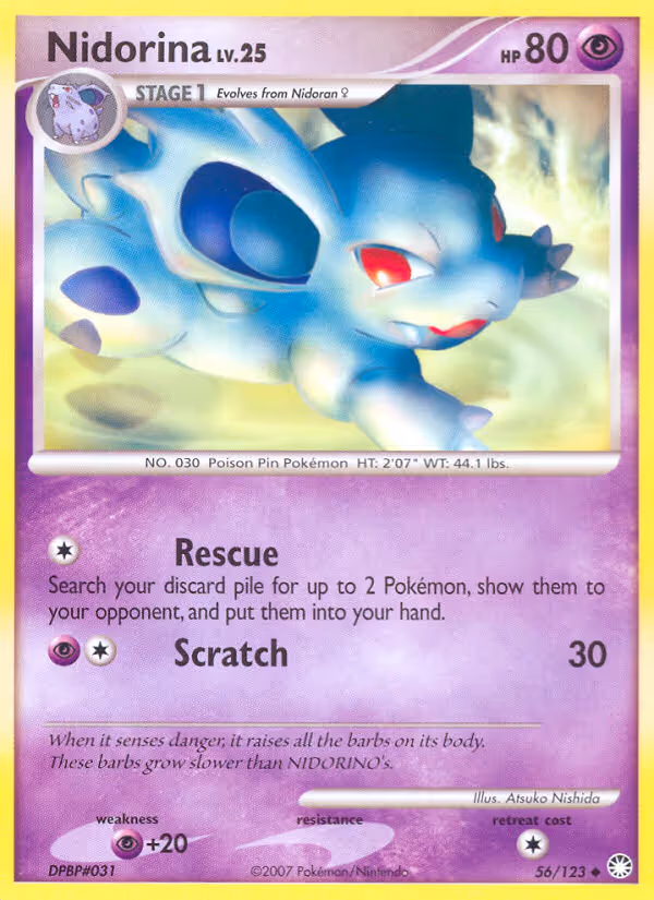 Nidorina 56/123 Pokemon card
