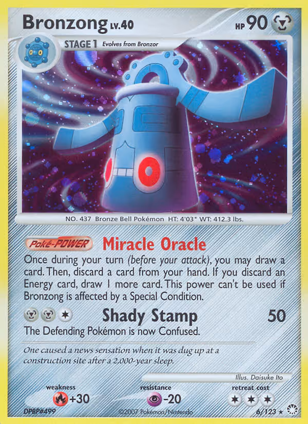 Bronzong 6/123 Pokemon card