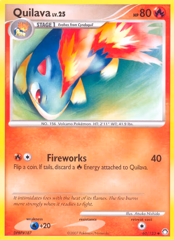 Quilava 60/123 Pokemon card