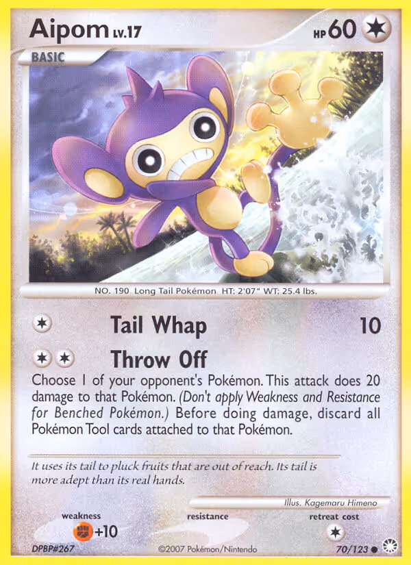 Aipom 70/123 Pokemon card