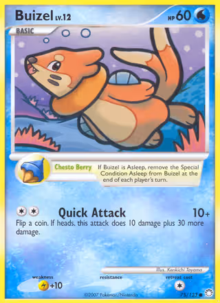 Buizel 75/123 Pokemon card