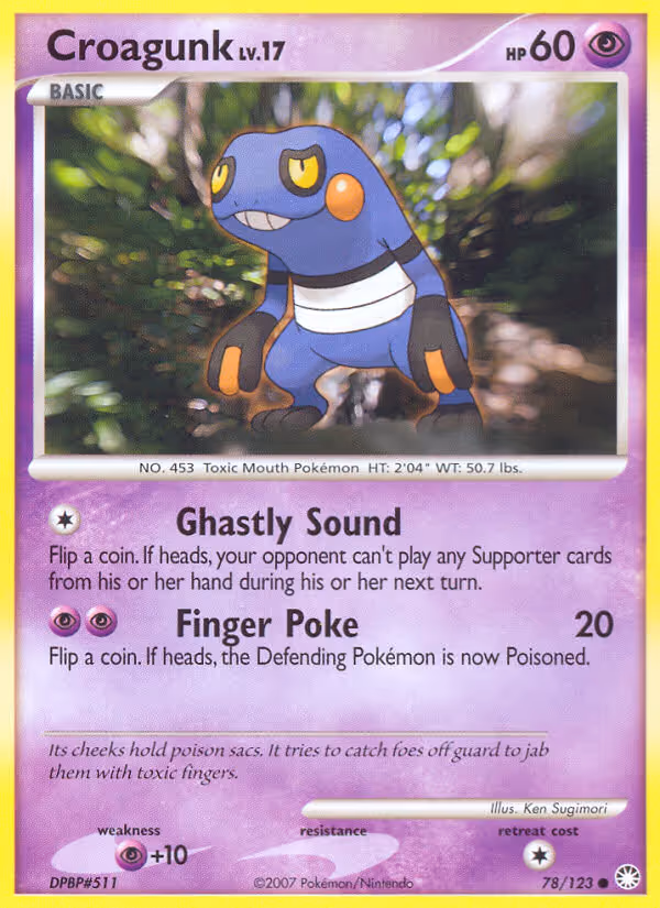 Croagunk 78/123 Pokemon card