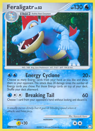 Feraligatr 8/123 Pokemon card