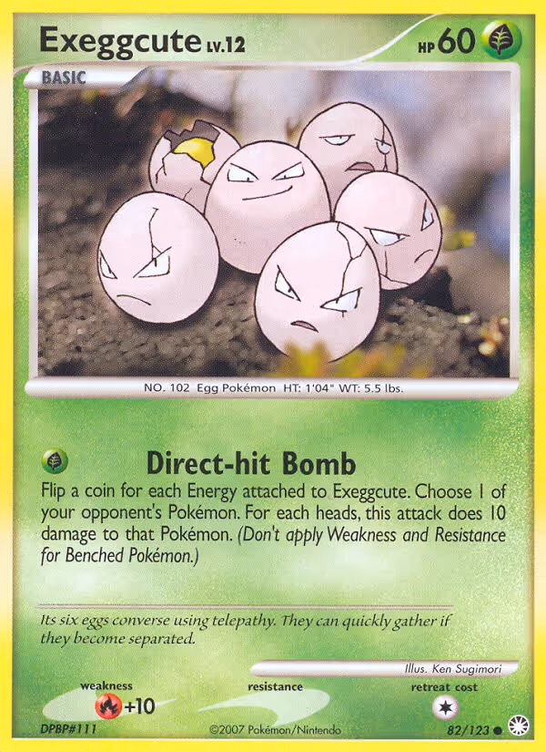 Exeggcute 82/123 Pokemon card