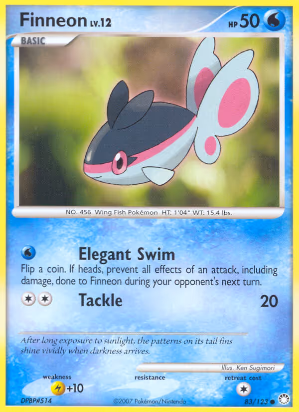 Finneon 83/123 Pokemon card
