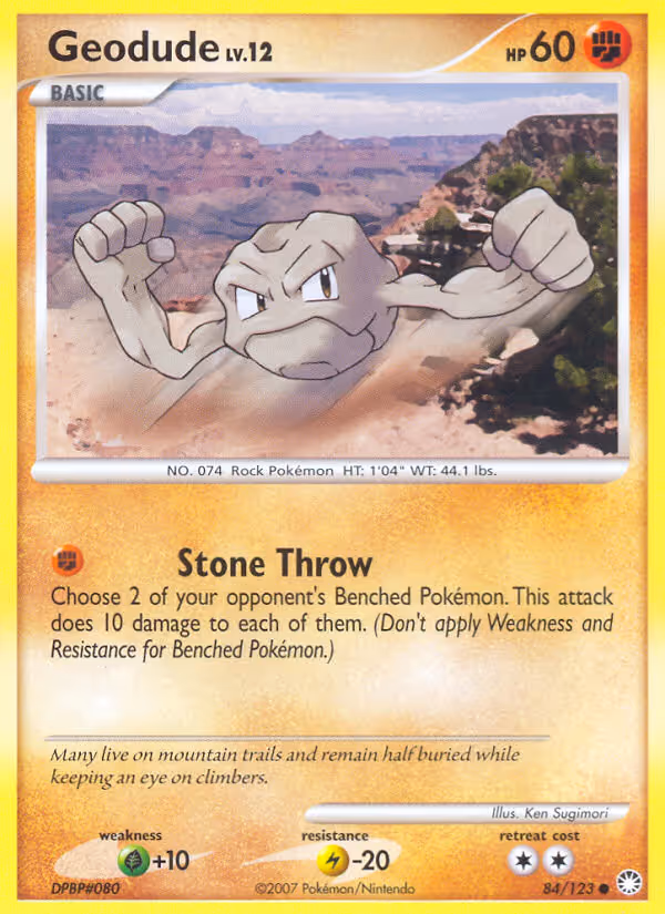 Geodude 84/123 Pokemon card