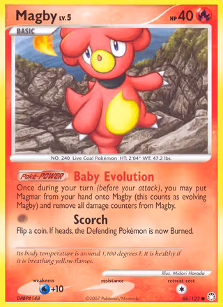 Magby 88/123 Pokemon card