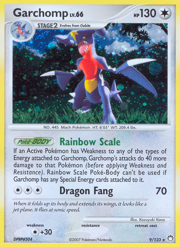 Garchomp 9/123 Pokemon card