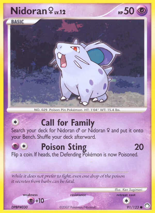 Nidoran♀ 91/123 Pokemon card