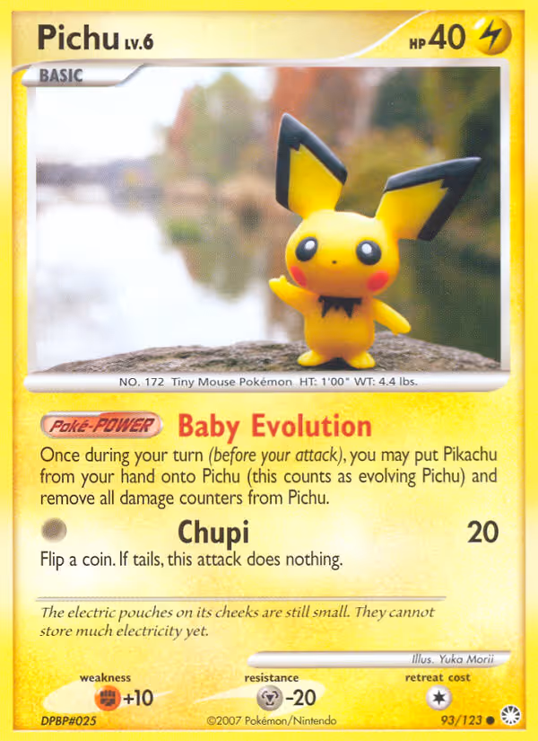 Pichu 93/123 Pokemon card