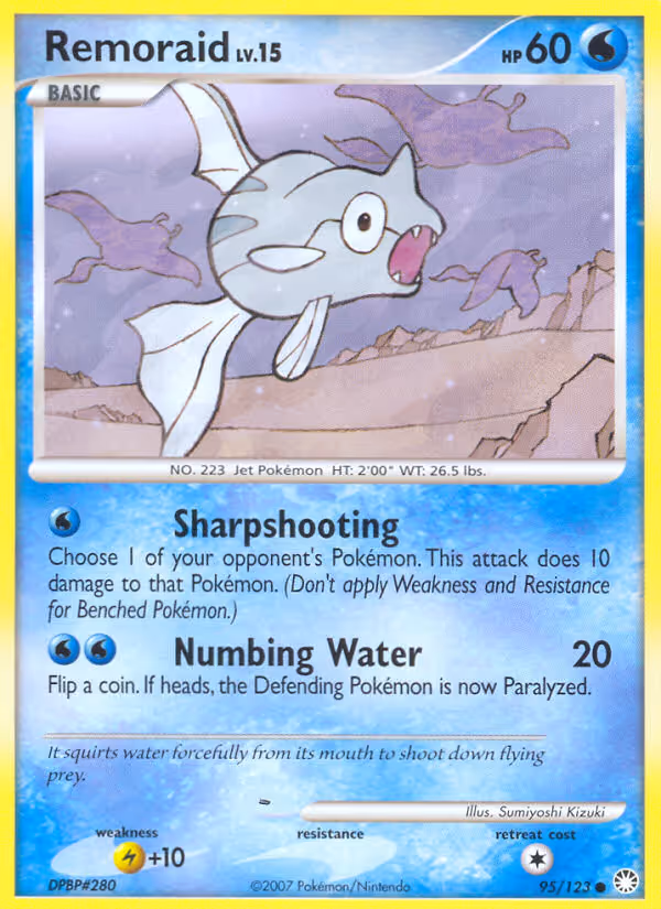 Remoraid 95/123 Pokemon card