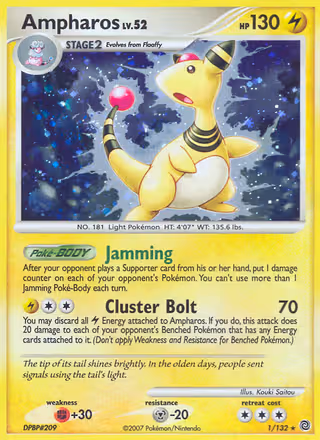 Ampharos 1/132 Pokemon card