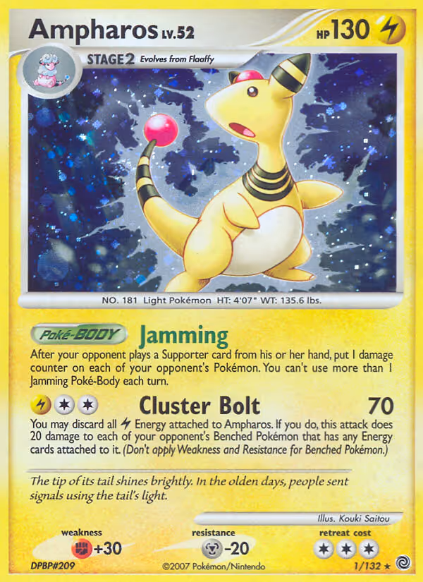 Ampharos 1/132 Pokemon card