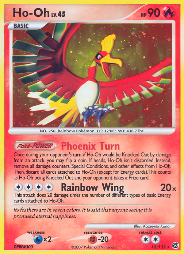 Ho-Oh 10/132 Pokemon card