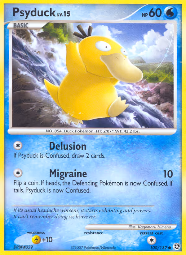 Psyduck 100/132 Pokemon card