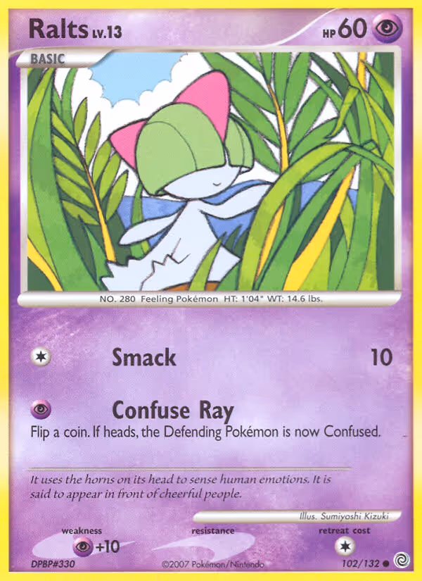 Ralts 102/132 Pokemon card