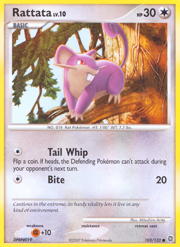 Rattata 103/132 Pokemon card