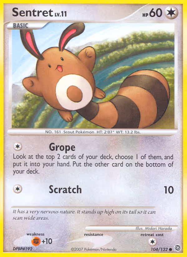 Sentret 104/132 Pokemon card