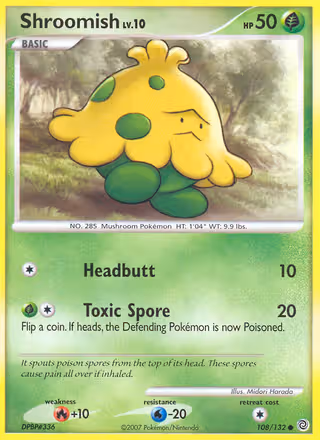 Shroomish 108/132 Pokemon card