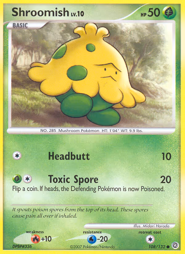 Shroomish 108/132 Pokemon card