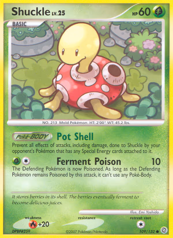 Shuckle 109/132 Pokemon card