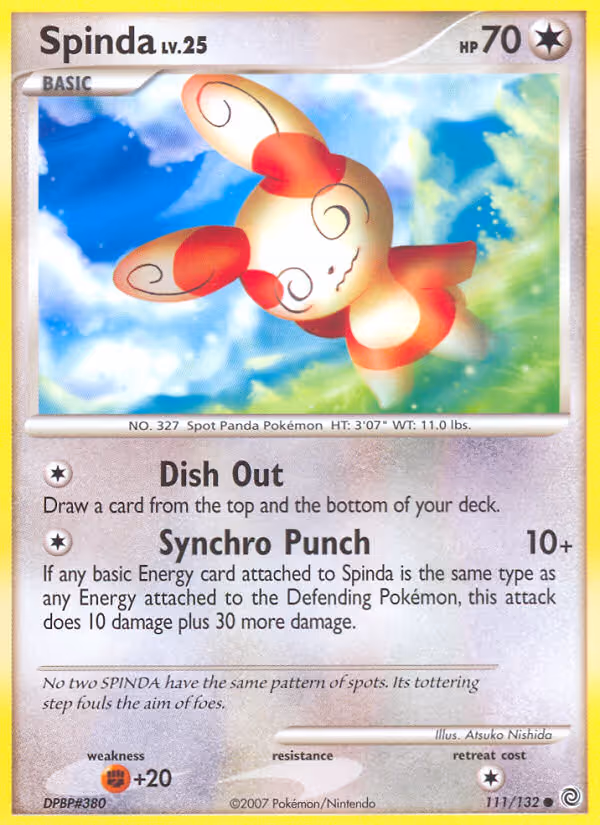 Spinda 111/132 Pokemon card