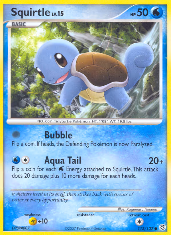 Squirtle 112/132 Pokemon card