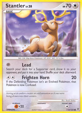 Stantler 113/132 Pokemon card