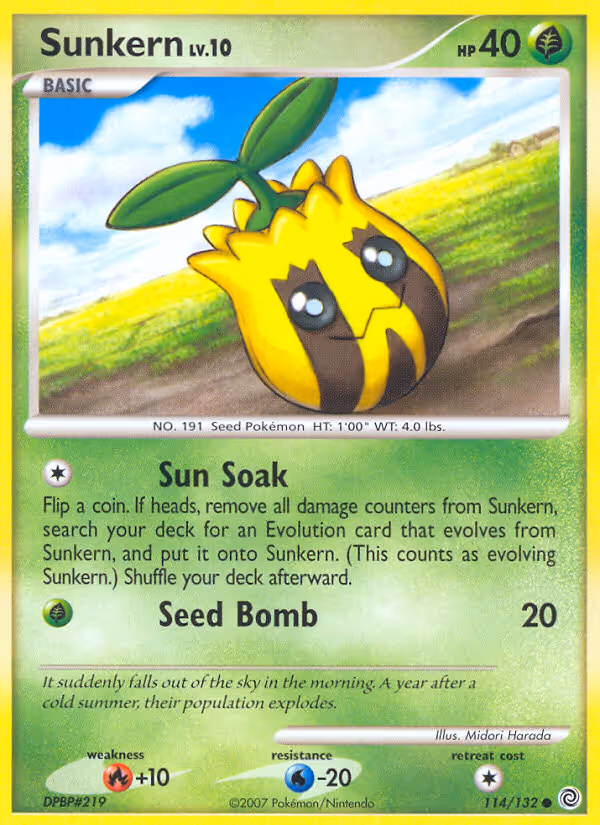 Sunkern 114/132 Pokemon card
