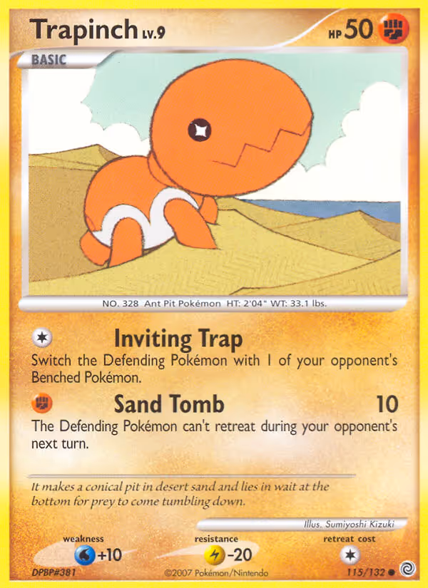 Trapinch 115/132 Pokemon card
