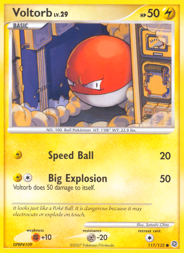 Voltorb 117/132 Pokemon card