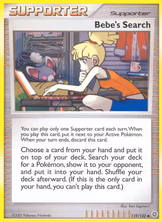 Bebe's Search 119/132 Pokemon card