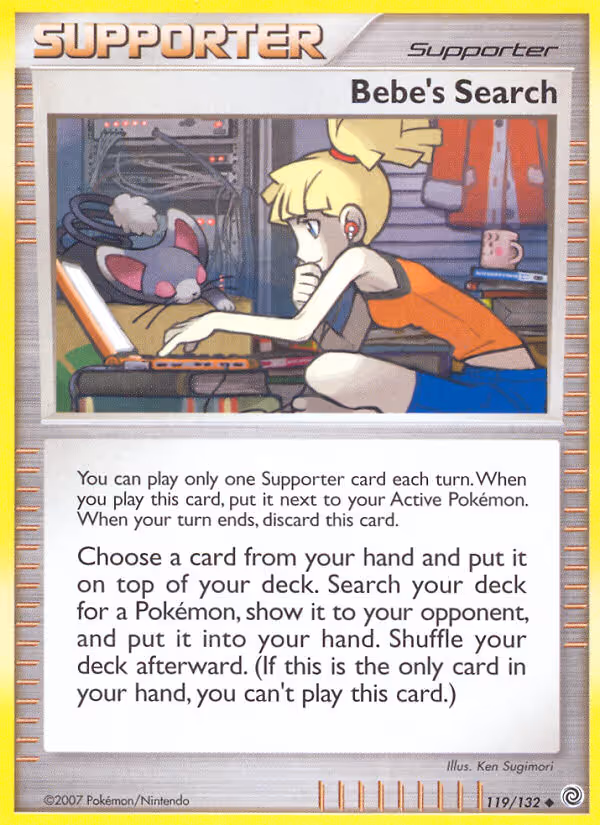 Bebe's Search 119/132 Pokemon card